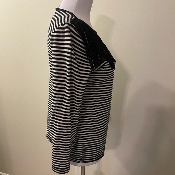 Maje striped fringe top - Picture 4 of 9